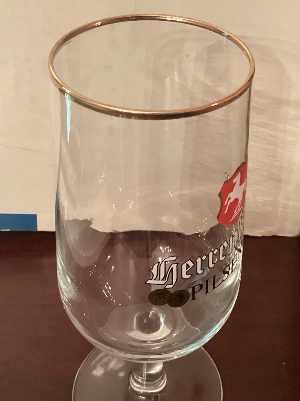 Beer Glass Vintage 1960s–70s Herrenhäuser Pilsener Beer Flute